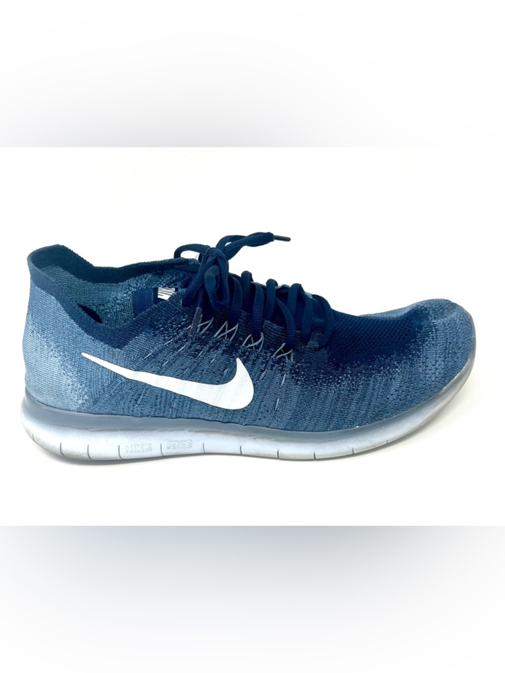 Nike Free RN Flyknit 2017 Ocean Fog Blue Men’s Size 13 880843-402 Running Shoes